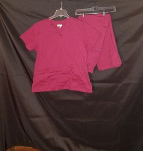 Wonderflex scrub set - color wine